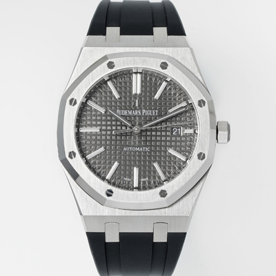 [오데마피게] 남성용 15400ST.OO.1220ST.04 로얄오크 41mm 오토매틱 Cal.3120무브먼트 그레이 와플 다이얼 aud6531