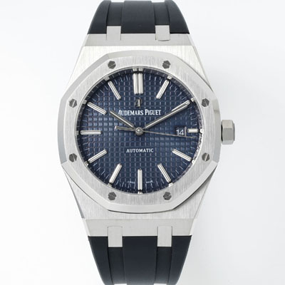 [오데마피게] 남성용 15400ST.OO.1220ST.03 로얄오크 41mm 오토매틱 Cal.3120무브먼트 블루 와플 다이얼 aud6533