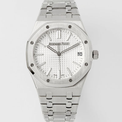 [오데마피게] 남성용 로얄오크 셀프와인딩 15510ST.OO.1320ST.08 41mm 오토매틱 Cal.4302 무브먼트 실버 와플 다이얼 aud6542