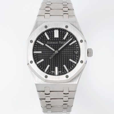 [오데마피게] 남성용 로얄오크 셀프와인딩 15510ST.OO.1320ST.07 41mm 오토매틱 Cal.4302 무브먼트 블랙 와플 다이얼 aud6544