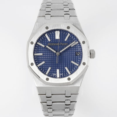 [오데마피게] 남성용 로얄오크 셀프와인딩 15510ST.OO.1320ST.06 41mm 오토매틱 Cal.4302 무브먼트 블루 와플 다이얼 aud6546