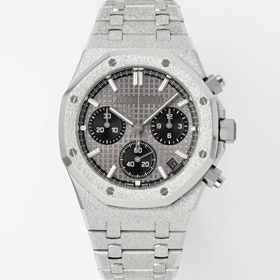 [오데마피게] 남성용 로얄오크 26240BC.GG.1324BC.01 크로노그래프 41mm 오토매틱 Cal.4401 타입 그레이 와플 다이얼 aud6554