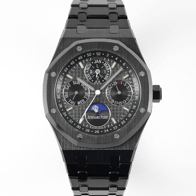 [오데마피게] 남성용 로얄오크 26579CE.OO.1225CE.01 퍼페추얼 캘린더 41mm 세라믹 오토매틱 Cal.5134 타입 다크 그레이 다이얼 aud6561