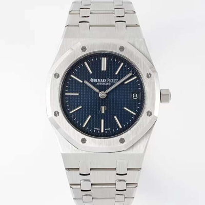 [오데마피게] 남성용 하이엔드 로얄오크 16202ST.OO.1240ST.02 엑스트라 씬 39mm 오토매틱 Cal.7121타입 블루 다이얼 aud6568