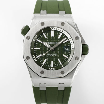 [오데마피게] 남성용 로얄오크 오프쇼어 15710ST.OO.A052CA.01 신형 다이버!! 42mm 오토매틱 무브먼트 카키 다이얼 aud6575