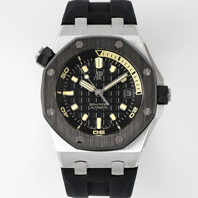 [오데마피게] 남성용 하이엔드 로얄오크 오프쇼어 다이버 15720CN.OO.A002CA.01 오토매틱 Cal.4308타입 42mm 블랙 다이얼 aud6579