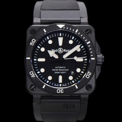 [벨엔로즈] 남성용 인스트루먼트03 BR03A-D-BL-CESRB 오토매틱 9015타입 42mm 세라믹 우레탄줄 블랙 다이얼 bel4110