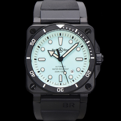 [벨엔로즈] 남성용 인스트루먼트03 BR03A-D-LM-CESRB 오토매틱 9015타입 42mm 세라믹 우레탄줄 블루 다이얼 bel4111