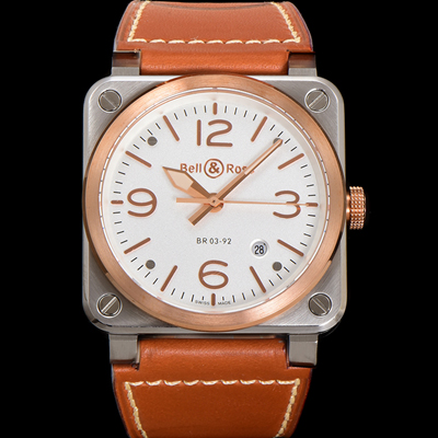 [벨엔로즈] 남성용 인스트루먼트03 BR03A-WH-STPGSC 오토매틱 9015타입 42mm 우레탄줄 화이트 다이얼 bel4119