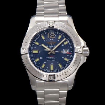 [브라이틀링] 남성용 어벤져 A1738811.C906.211S.A20D.2 오토매틱 2824타입 44mm 메탈줄 블루 다이얼 bre6050