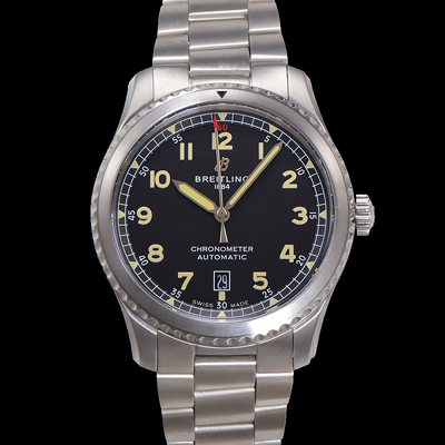 [브라이틀링] 남성용 네비타이머 A17314101B1A1 오토매틱 2824 타입 41mm 메탈줄 블랙 다이얼 bre6053