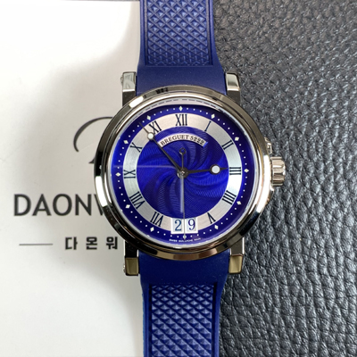 [브레게] 남성용 마린 컬렉션 5817ST/Y2/SV0 빅데이트 독특한 