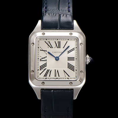 [까르띠에] 여성용 산토스 WSSA0023 쿼츠 38mm S 사이즈 화이트 다이얼 car69330