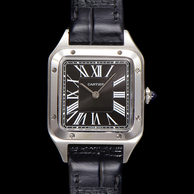[까르띠에] 여성용 산토스 W2SA0015 쿼츠 38mm S 사이즈 블랙 다이얼 car69331