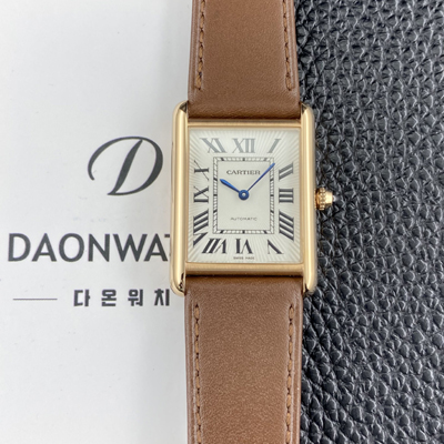 [까르띠에] 남성용 2025신상! 탱크 루이스 WGTA0394 18K 로즈골드 38.1mm 오토매틱 무브먼트 화이트 다이얼 car69382