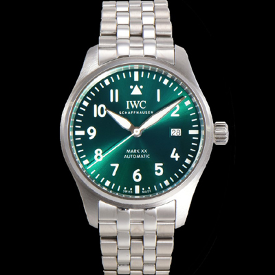 [아이더블유씨] 남성용 파일럿 마크XX IW328205 오토매틱 2892타입 그린 다이얼 iwc4079