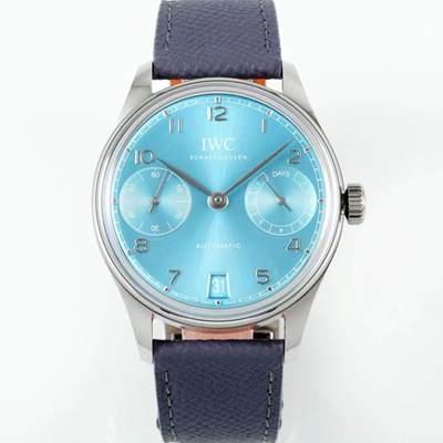 [아이더블유씨] 남성용 포루투기즈 IW501708 세븐데이즈 42mm 오토매틱 무브먼트 라이트 블루 다이얼 iwc4103