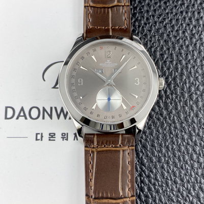 [예거르쿨트르]남성용 마스터 캘린더 문페이즈 39mm 오토매틱 cal.866타입 그레이 다이얼 jag0433