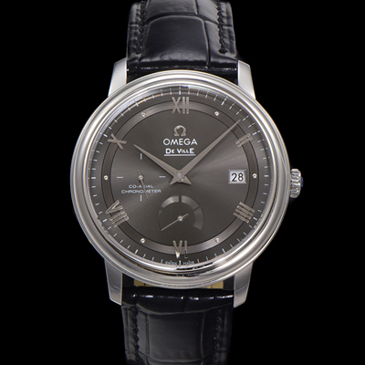 [오메가] 남성용 드빌 424.13.40.21.06.001 프레스티지 코-액시얼 39.5mm 오토매틱 Cal.2627 타입 빈티지 그레이 다이얼 omg0171