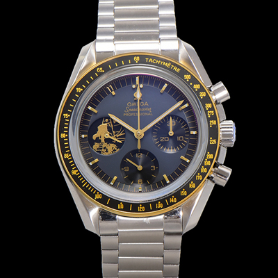 [오메가] 남성용 스피드마스터 310.20.42.50.01.001 크로노그래프 프로페셔널 문워치 아폴로 11 50주년기념 수동형 무브먼트 42mm 문샤인 골드 다이얼 omg0182