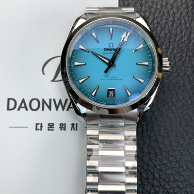 [오메가] 남성용 씨마스터 220.10.41.21.03.006 아쿠아테라 150M 마스터 크로노미터 41mm 오토매틱 Cal. 8900타입 터쿼이즈 다이얼 omg0220