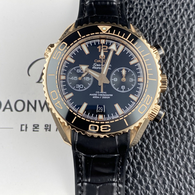 [오메가] 남성용 씨마스터 신제품 232.63.46.31.01.001 플래닛 오션 600m 코액시얼 마스터 크로노미터 45.5mm 크로노그래프 오토매틱 Cal.9900 타입 블랙 다이얼 omg0246