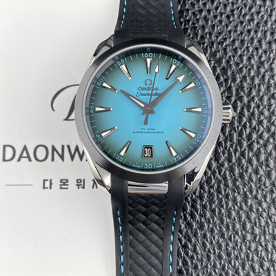 [오메가] 남성용 씨마스터 220.32.41.21.03.001 아쿠아 테라 150M 마스터 41mm 크로노미터 오토매틱 Cal.8900타입 터쿼이즈 다이얼 omg0267