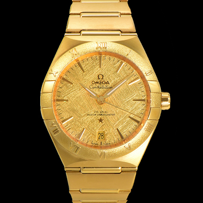 [오메가] 남성용 1:1수제공정! 131.50.41.21.99.001 무브UP 컨스틸레이션 코-엑시얼 마스터 오토매틱 Cal.8900타입 41mm 18K 옐로우골드 메탈줄 골드 다이얼 omg20188