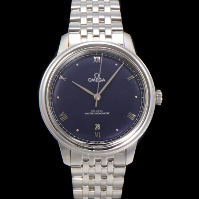 [오메가] 남성용 드빌 프레스티지 434.10.40.20.03.001 오토매틱 Cal.8800타입 40mm 메탈줄 블루 다이얼 omg20213