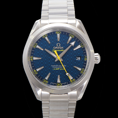 [오메가] 남성용 씨마스터 231.10.42.21.03.004 아쿠아테라 제임스 본드 007 리미티드 에디션 15,007 Gauss 코-액시얼 41.5MM 크로노미터 블루 다이얼 오토매틱 무브먼트 omg20230
