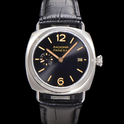 [파네라이] 남성용 라디오미르 콰란타 PAM01294 40mm 오토매틱 가죽줄 블랙 다이얼 pan5207