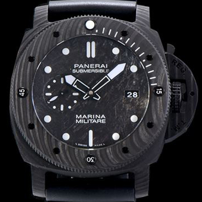 [파네라이] 남성용 서브멀시브 마리나 밀리테어 카보테크 PAM00979 오토매틱 Cal.P9010 타입 47mm 카본제질 블랙 다이얼 pan5215