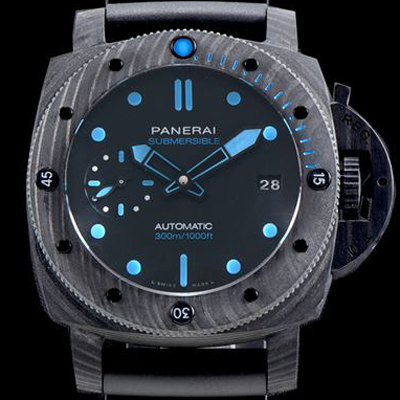 [파네라이] 남성용 서브멀시브 3데이즈 카보테크 PAM00960 오토매틱 OP XXXIV 타입 42mm 카본제질 블랙 다이얼 pan5217