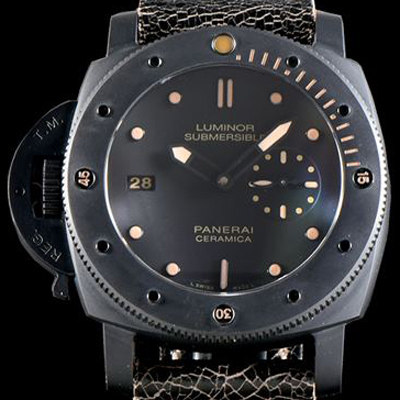 [파네라이] 남성용 서브멀시브 3데이즈 세라미카 데스트로 PAM00607 오토매틱 Cal.P9000 타입 47mm 블랙 다이얼 pan5221