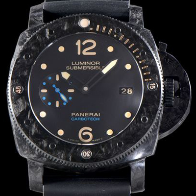 [파네라이] 남성용 서브멀시브 3데이즈 PAM00616 오토매틱 Cal.P9000 타입 47mm 카본제질 블랙 다이얼 pan5223