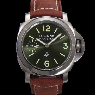 [파네라이] 남성용 루미노르 PAM01624 3데이즈 수동형 무브먼트 44mm 그린 다이얼 pan5229