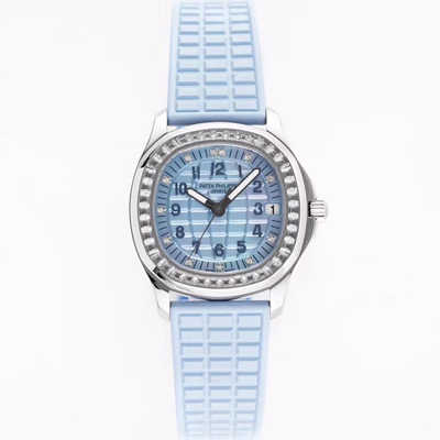 [파텍필립] 여성용 아쿠아넛 5072G-001 35.6mm 오토매틱 Cal.324 타입 블루 다이얼 pat2233