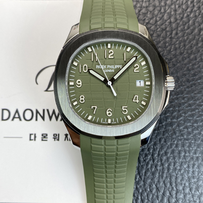 [파텝필립] 남성용 하이엔드 아쿠아넛 Ref. 5168G-010 42.2mm 오토매틱 Cal.324 S C 타입 그린 다이얼 pat2256