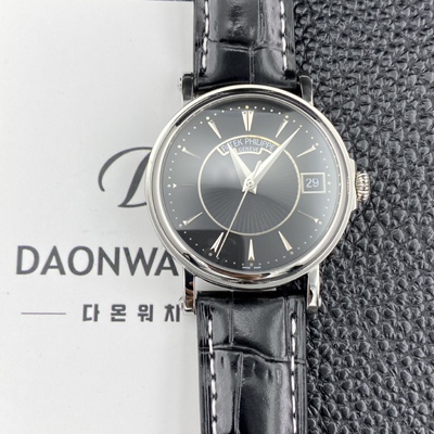 [파텍필립] 남성용 칼라트라바 5153G 가죽줄 38mm 오토매틱 Cal.324 타입 블랙 다이얼 pat2280