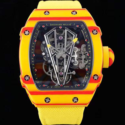 [리차드밀레] 남성용 RM27-03 투어빌론 포지드 카본 47mm 투르비용 무브먼트 스켈레톤 다이얼 ric0276