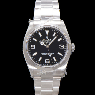 [로렉스] 남성용 New 신형 익스플로러 m124270-0001 오이스터 스틸 36mm 오토매틱 Cal.3230 무브먼트 블랙 다이얼 rol5305