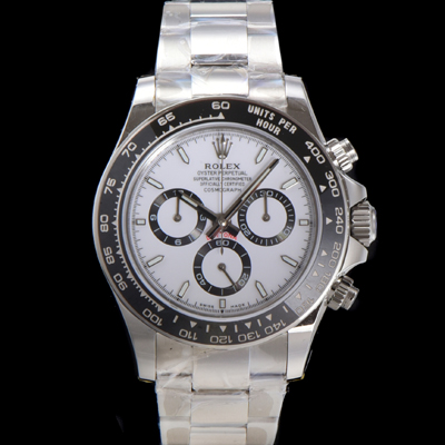 [로렉스] 남성용 코스모그래프 데이토나 m126500LN-0001 세라믹 베젤 40mm 크로노그래프 7750 오토매틱 무브먼트 화이트 다이얼 rol5323