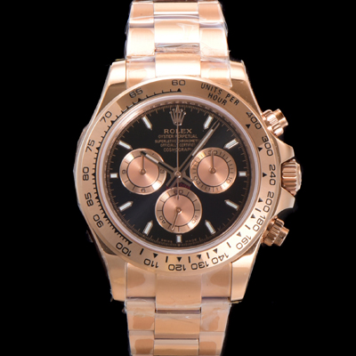 [로렉스] 남성용 코스모그래프 데이토나 m126505-0001 18K 로즈골드 40mm 크로노그래프 7750 오토매틱 무브먼트 블랙 다이얼 rol5336