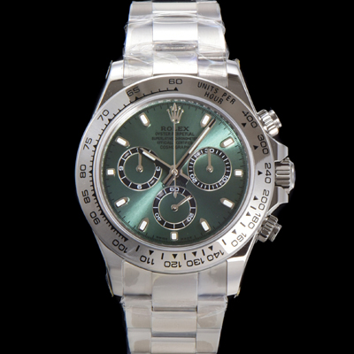 [로렉스] 남성용 코스모그래프 데이토나 40mm 크로노그래프 7750 오토매틱 무브먼트 그린 다이얼 rol5339