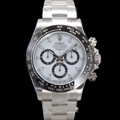 [로렉스] 남성용 1:1수제공정형 코스모그래프 데이토나 m116500ln-0001 세라믹 베젤 40mm 크로노그래프 오토매틱 Cal.4130 무브먼트 화이트 다이얼 rol5349