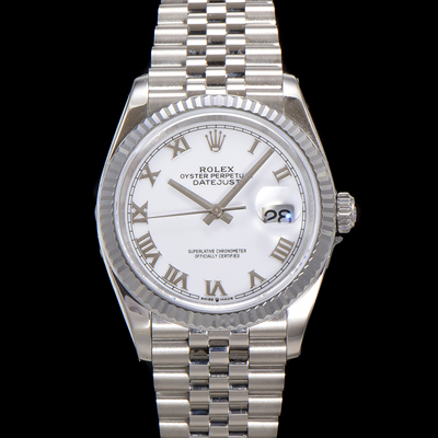 [로렉스] 남성용 데이저스트 m126234 로마인덱스 36mm 오토매틱 Cal.3235 무브먼트 화이트 다이얼 rol5357