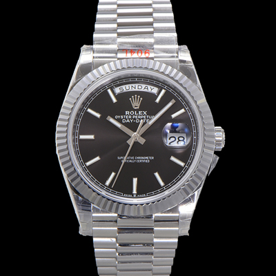 [로렉스] 남성용 New 데이데이트 m228239-0004 무게187g 40mm 오토매틱 Cal.2836-2 타입 블랙 다이얼 rol5392