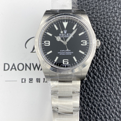 [로렉스] 남성용 익스플로러 m214270-0003 39mm 오토매틱 Cal.3132무브먼트 블랙 다이얼 rol5630