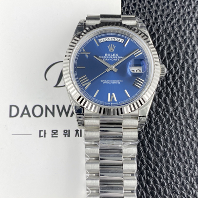 [로렉스] 남성용 New 데이데이트 m228239-0007 40mm 오토매틱 Cal.3255타입 블루 로만 다이얼 rol5634