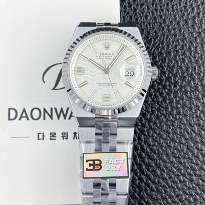 [로렉스] 남성용 랜드드웰러 m127234 플랫 주빌리 36mm 오토매틱 Cal.7135타입 화이트 다이얼 rol5636